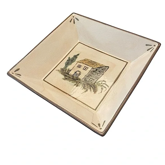 Williams Sonoma Ceramiche Arianna Square Pasta Serving Bowl 13