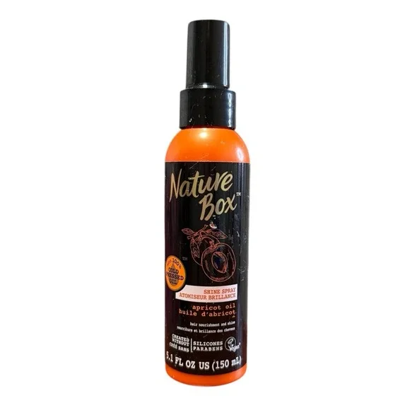 Nature‎ Box Shine Spray Apricot Oil Hair Nourishment Shine No Paraben 5.1oz