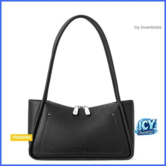 Small Vegan Leather Hobo Bag, Shoulder Purse with Recycled Material
