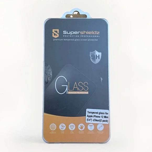 2 Pack Supershieldz Tempered Glass Screen Protector Apple iPhone 12 Mini 5.4