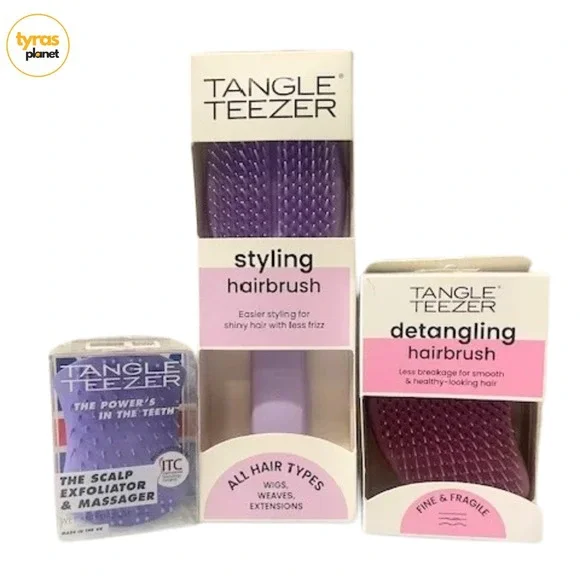 Tangle Teezer Styling Hairbrush Set, for All Hair Types Less Frizz - 3 Pack NEW