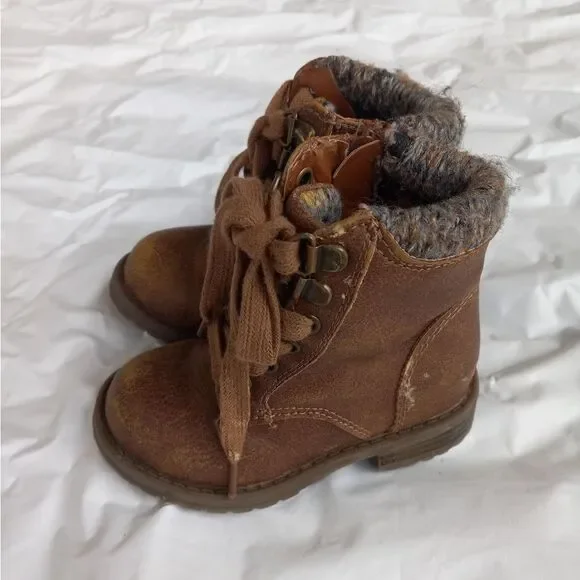 Madden Girl Cognac Hiking Boots Baby Size 5