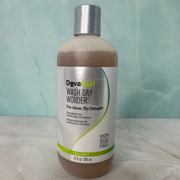 DevaCurl Wash Day Wonder Pre Cleanse Slip Detangler Hair Treatment 12 oz New‎