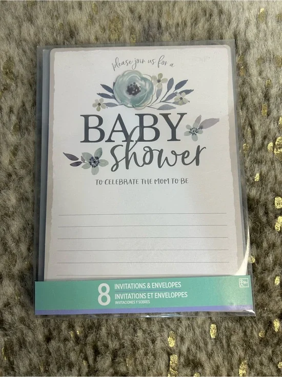5 for $25🔥Baby Shower Invitations- Set of 8- New