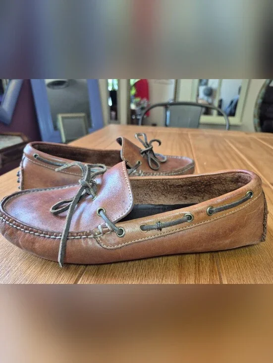 Cole Haan Leather Moccasin Driving Loafers - Mens Size 7