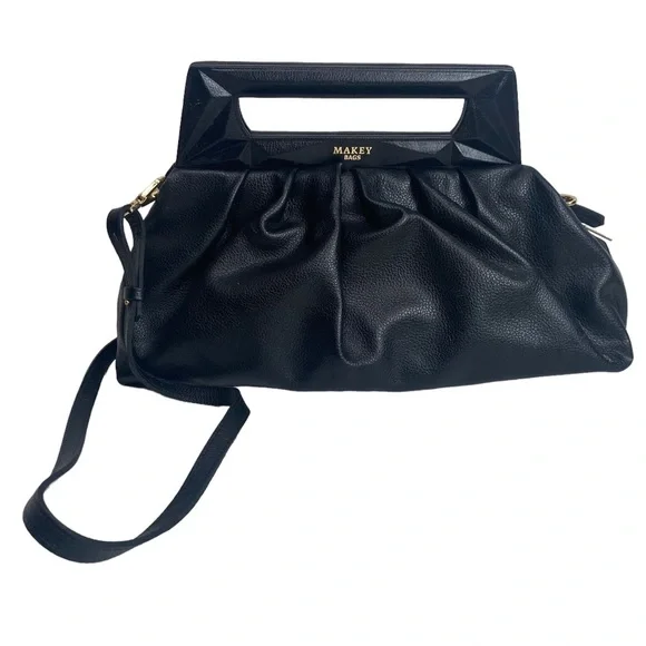 MAKEY Leather Goods Black Purse NWT