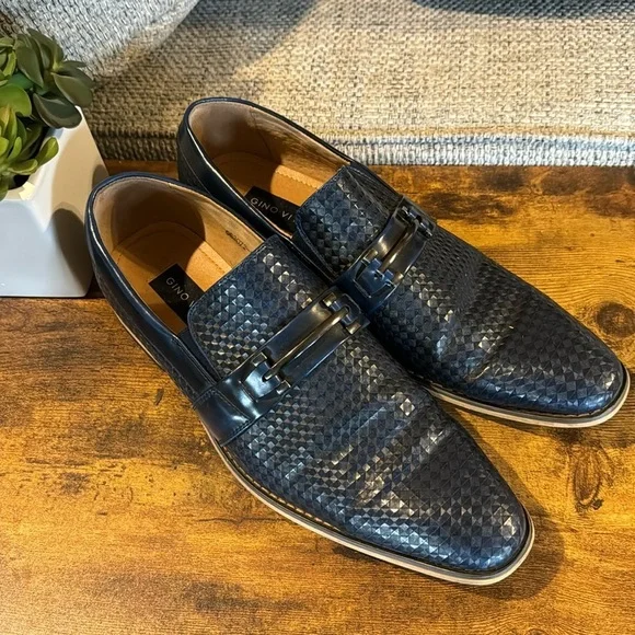 Gino Vitale Navy Loafers size 13