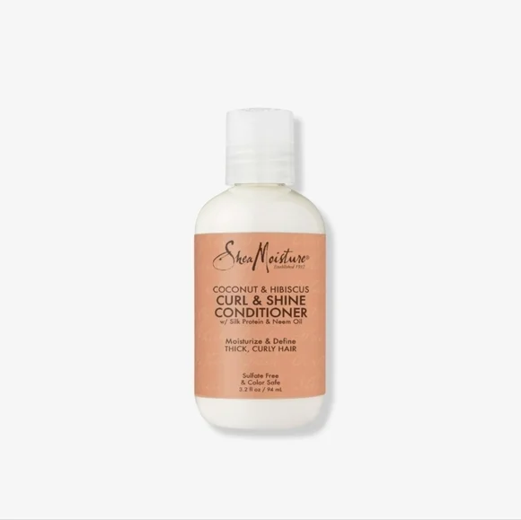 🪷5/$25! SheaMoisture Coconut Hibiscus Curl & Shine Conditioner Travel Size New