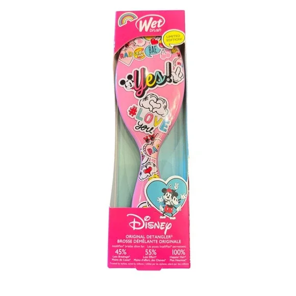 Wet Brush Disney Mickey Mouse Original Detangler Hair Brush Pink Limited Edition