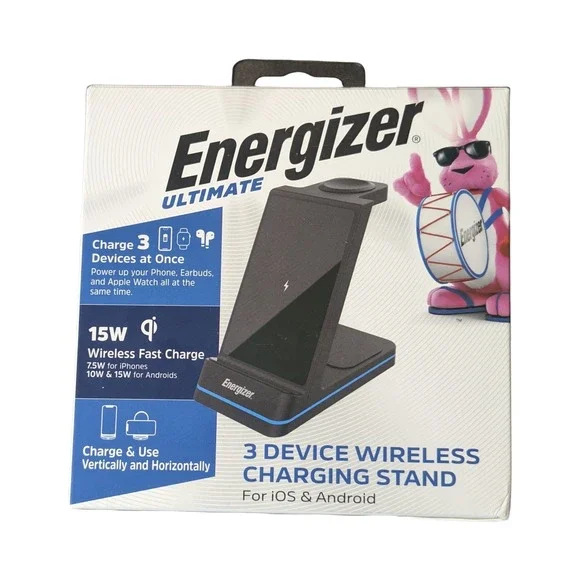 C6U Energizer Ultimate 3-Device Wireless‎ Charging Stand 15W Qi Used Tested