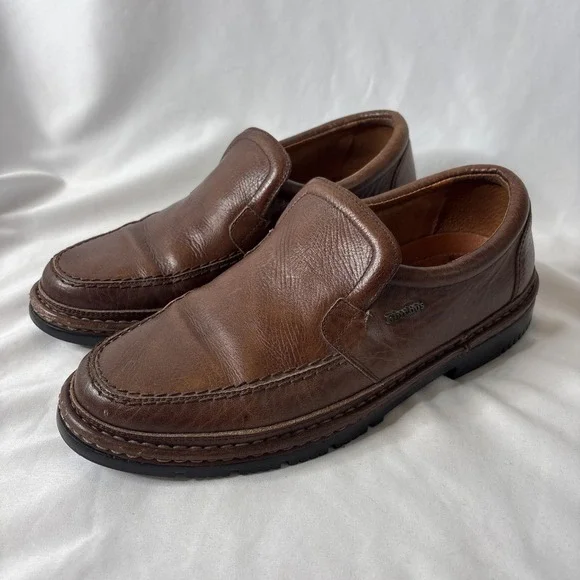 Fluchos Artesanos Leather Moccasin Shoes Men's 9 / 42 Brown‎ Loafers Comfort