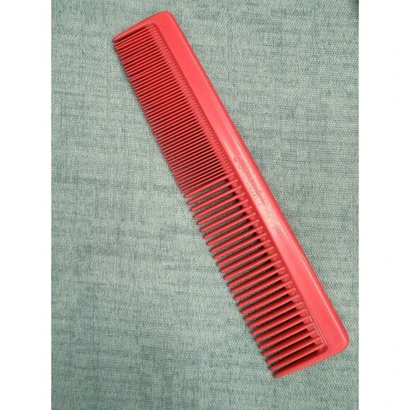 Vintage Conair Hair dressing Comb Red 7