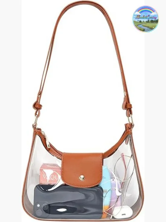 Vegan Leather Hobo Purse Crossbody Bag with Adjustable Strap Lightweight Handbag