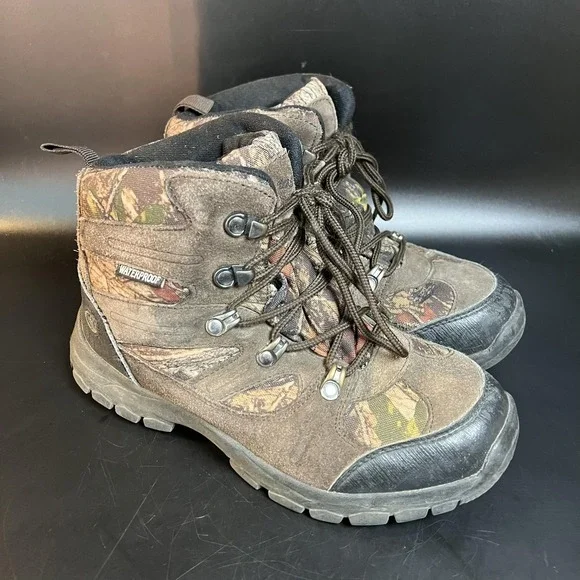 Northside Renegade Camo Suede Waterproof Thinsulate Hiking Boots Youth Size 4‎