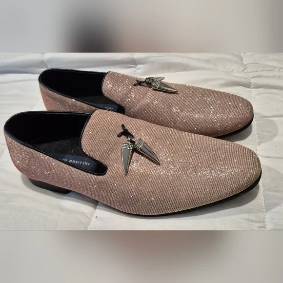 Giorgio Brutini Mens Shoes Size 10 Shiny Slip On Loafer Dress Shoes