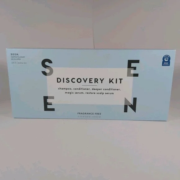 SEEN Dermatologist Developed Discovery Kit Fragrance Free Shampoo Conditioner