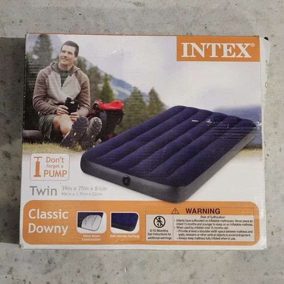 Intex Dura-Beam Standard Series Single Height Inflatable Airbed  Twin