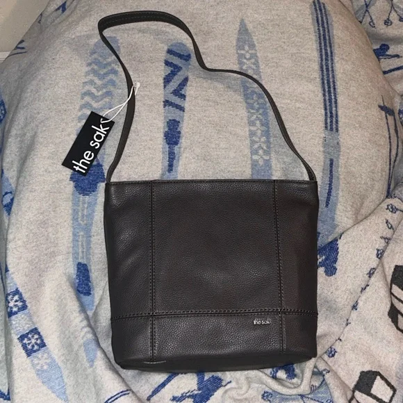THE SAK Deep Indigo Genuine Leather De Young Hobo Shoulder Bag NWTS