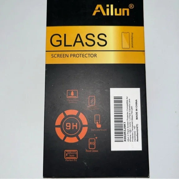 Screen Protector Compatible for iPhone 12 + 2 Pack Camera Lens Protector