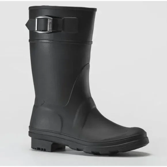 Kamik raindrops boys black rainboot size 13