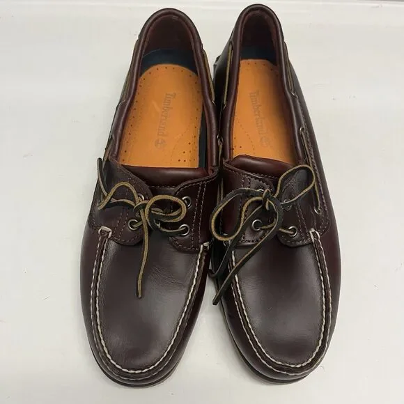 Timberland Men 11.5 M Boat Shoes Classic Brown Leather 25077