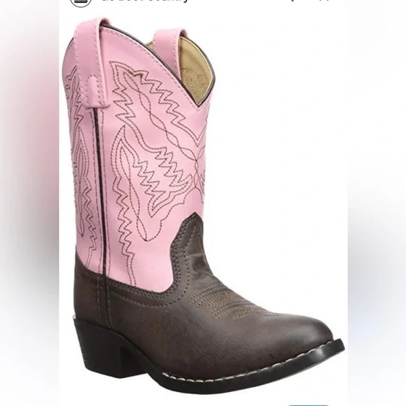 Smoky Mountain Boots Girls Youth‎ Monterey Western Brown Pink Size 3.5