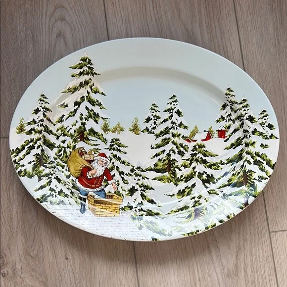 Williams Sonoma Christmas Serving Platter from the Vintage Holiday Collection