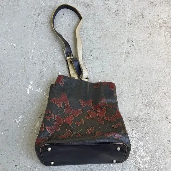 Mario Hernandez butterfly hobo bag
