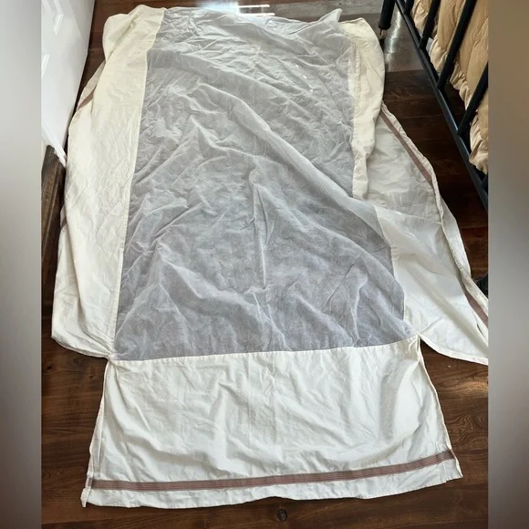 Dockers brand twin sized bed skirt box spring cover cream colored
