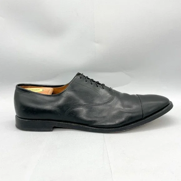 Allen Edmonds Mens 14 Park Avenue Cap Toe Oxford Black Leather Dress Shoes Derby