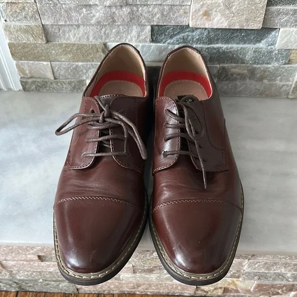 Brown Leather Men's Dress Shoes Size 7