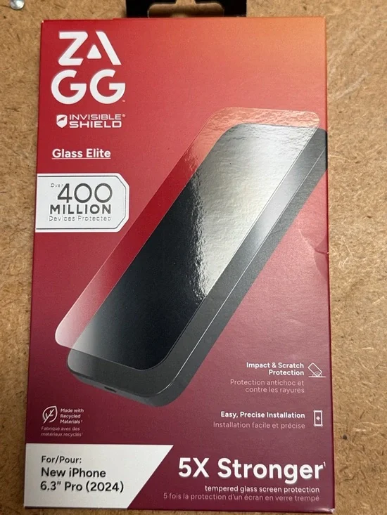 ZAGG InvisibleShield Glass Elite Tempered Glass Screen Protector NEW UNUSED