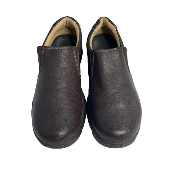 Stone Creek men slide in comfort oxfords size 11.5 leather brown