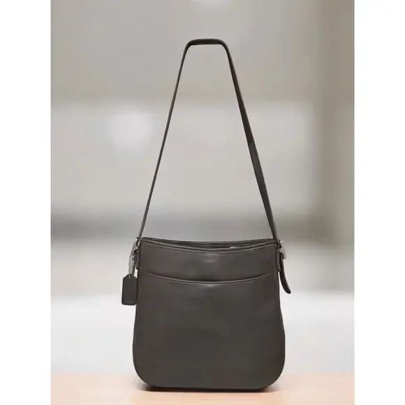 Vintage Coach 6003 Dark Grey Chelsea Hobo Bag