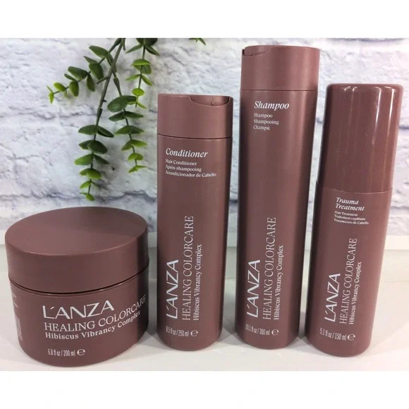 NEW LOT 4!😍Lanza Healing Color Care Shampoo Conditioner Trauma Treatment Mask