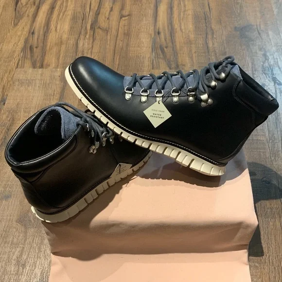Men's ZERØGRAND Calf Leather Hiker Boot (Premium)