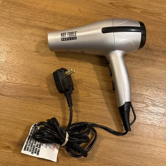 Hot‎ Tools Helix Hair Dryer Gray And Black Model S510122 Works Great