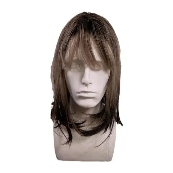 Unbranded‎ Short Blonde Browned Ombre Synthetic Wig