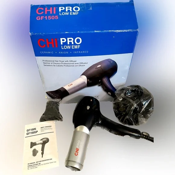 CHI PRO HAIR BLOW DRYER FAROUK DIFFUSER SMOOTHER NOZZLE HAIRDRYER SHINE SLEEK