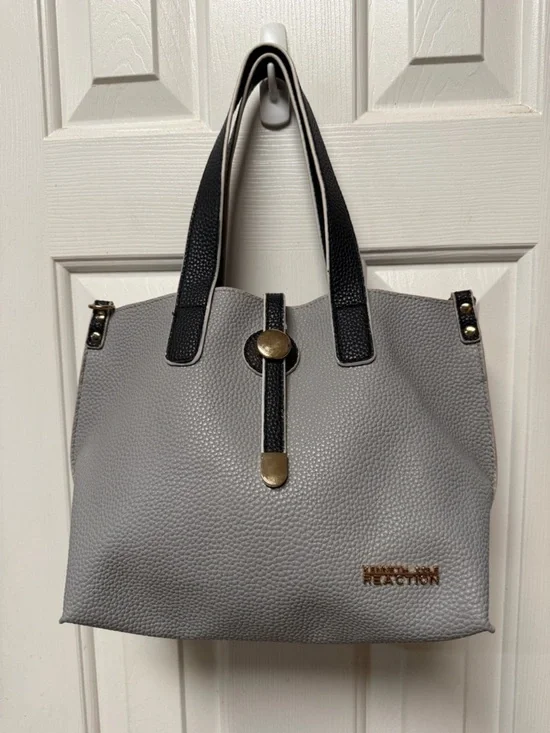 Kenneth Cole Reaction pebbled faux leather tote bag