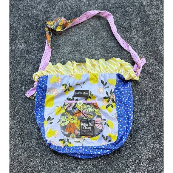 Matilda Jane Adventure Begins Lemon Zest Joey Bag Purse‎ BoHo Prints
