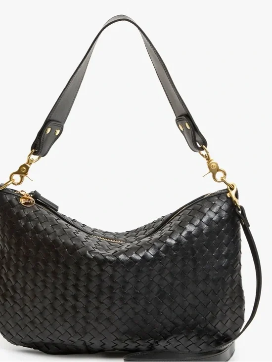 Clare V. Moyen Messenger Diagonal Weave black-New