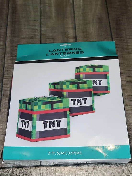 NWT TNT Cube Party Lantern 3 PCS