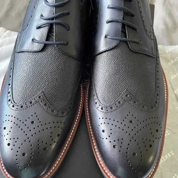 Zanzara Men's Navy Shoes NIB Size 11