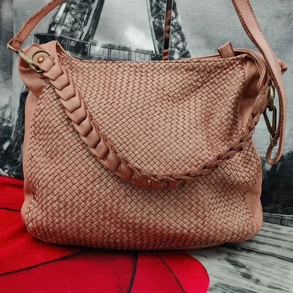 Borse In Pelle Pink Leather Bag