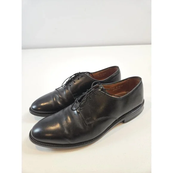 Allen Edmonds Harrison Shoes Mens Size 11.5 B Black Leather Dress Made USA