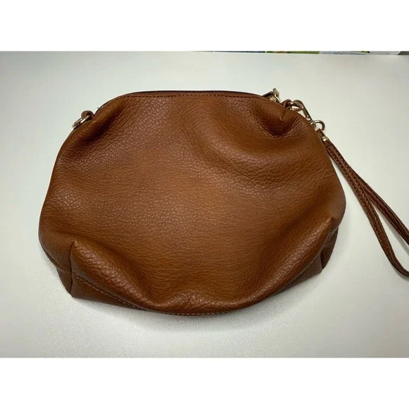 Montana West Brown Genuine Leather Hobo Shoulder Purse Bag 9x11