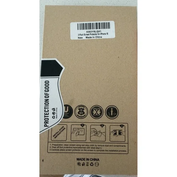 2-Pack Cam and Screen Protector - iPhone 15 Pro Max TemperedGlass Open Box