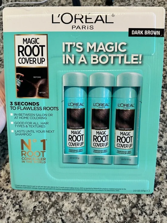 L'Oreal Magic Root Cover Up Temporary Root Concealer - Dark Brown