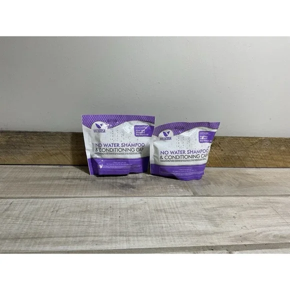 No Rinse Shampoo Conditioning‎ Cap Hair Wash Caps 2 Pack Medosa Sealed Exp 01/28